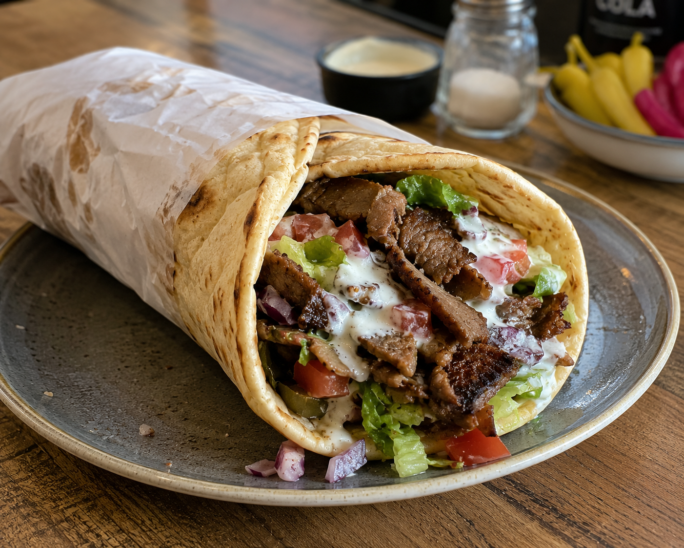 Spisning i restauranten